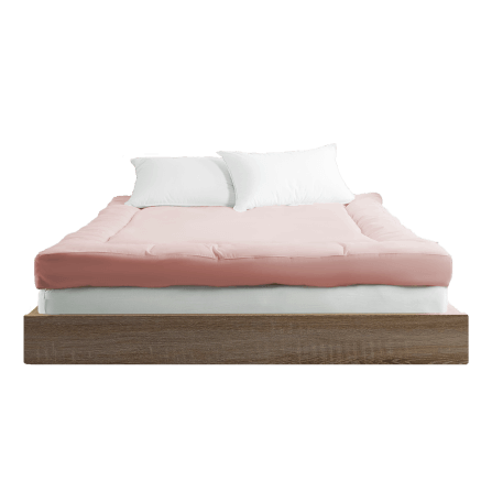 แผ่นรองนอน 6 ฟุต IBED รุ่นนุ่มแน่น (ลายเรียบ) หนา 4 นิ้ว PEACH_0